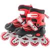 Hidyliu Pattini a rotelle 2 in 1, regolabili, per bambini e adulti, comodi e sicuri, con ruote lampeggianti, per divertimento all'aperto, colore: rosso #00
