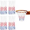 BOHUIZ 4 reti piccole di ricambio per mini canestro da basket a 8 anelli, protezione solare antipioggia per tutte le stagioni con cerchi da 20,3 - 26 cm, rete di ricambio per interni ed esterni