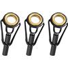 PATIKIL 2.8mm Diametro Tubo Kit Riparazione Punte Canna Pesca 3pezzi oring Guida Acciaio Inox per Pesca Acqua Dolce Acqua Salata