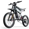 SLDBK E6 ULTRA Bici Elettrica per Adulti, Batteria Rimovibile Litio 60V 30Ah, Autonomia fino a 90 Miglia, Coppia Elevata, Pneumatici Fuoristrada 19, Sospensioni Complete, Freni Idraulici, Display LCD NFC