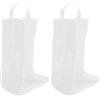 Homoyoyo 2 Pezzi Borsa Portascarpe per Stivali in Pvc Trasparente, Resistente All'acqua, Design Salvaspazio e Facile da Pulire, per Viaggio e Organizzazione