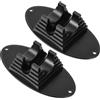 SKISUNO 2 Pezzi Supporto per Monopattino Nero in PC Struttura Robusta e Design Semplice, Facile da Installare e Trasportare, per Parcheggiare Scooter in Spazi Ridotti