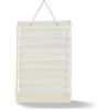 Qianly Portacinture Arti Marziali Espositore Cinture Taekwondo Organizer Cinture Porta Medaglie Portaoggetti Parete con Tasche Trasparenti Adatto per Dojo, White