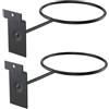 Didiseaon 2 Pezzi Supporto da Basket Parete in Ferro Nero Struttura Robusta a Trave, Montaggio a Muro Facile, Organizer Versatile per Palloni da Calcio e Sportivi in Casa e Scuola