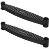 Abaodam 2 Pezzi Pedana per Scala Trampolino in Plastica, Copertura Antiscivolo Nera per Gradini Scala Trampolino e Scaletta Letto a Castello,