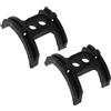 HEANUJJ Guida Cavo Telaio Bici 2 Pezzi in Plastica con 2 Viti Nero