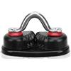 VALICLUD Strozzascotte in Lega di Alluminio Nero per Barca e Kayak, Clip per Corda Multifunzionale per Rafting e Canoa, Accessorio Portatile per attività Acquatiche e Sport di Mare