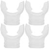 QCSTORE Boccaglio per Immersione da 4 Pezzi Set Bocchino per Boccaglio in Silicone Morbido Inodore per Immersioni Subacquee Sportive in Acque Profonde Tubo da 35 Mm
