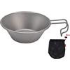 Arythia Gavetta Titanio da Campeggio, Pentolama Ultraleggero con Manico Pieghevole, Tazza Ciotola 12,7 cm per Escursionismo, Outdoor e Picnic