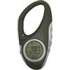 Luxshiny Altimetro Portatile Barometro Termometro Moschettone, ABS Verde, Misura Temperatura, per Arrampicata in Montagna