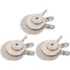 TOMETURE Bersaglio da Tiro in Acciaio Inox 9 Pezzi, Argento | Sessioni e Training, Precisione e Formato Portatile, Set Compatto per Pratica