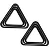Outanaya 6 Pezzi Triangolo per Palline da Biliardo in Plastica Nera, Portatile e Compatibile Palline da 25/32/38mm, Accessorio per Tavolo da Pool per attività Genitore-Figlio e Bar