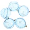 TOYANDONA 5 Pezzi Galleggiante da Pesca Rotondo, Fishing Float Sferico in Plastica, Alta visibilità, Galleggiamento Stabile, per Pesca in Acqua Dolce e Salata, Pescatori