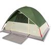 GFMGUEMV Tenda da campeggio a cupola rivestita in poliuretano, per 4 persone, in poliestere impermeabile con cuciture sigillate, facile da montare con aste in fibra di vetro, ingresso con cerniera e connettore
