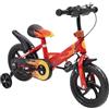 Vroomoto Bici per Bambini Bici per Bambini Bicicletta Telaio in Acciaio Ad Alto Tenore di Carbonio da 12 Pollici Manubrio Regolabile Struttura Triangolare Ruote in Schiuma