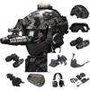 cuguoe Kit casco tattico FAST Gen2 Occhiali Maschera Supporto for cuffia