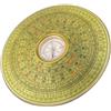 LIGHTAOTAO Bussola Cinese Decorativa Rotonda in Lega, Stile Antico Oro | Oggetto da Tavolo, Finitura Vintage e Retrò, Aspetto Elegante per Casa e Ufficio