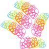 BESTOMZ Dischi Segnaletici Quadrati 20 Pezzi in PE per Allenamento Sportivo | Bordi Arrotondati, Profilo Basso Impilabile, Colori Neon Visibili, per Palestre e Delimitazione di Campo