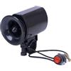 Yeaxxsqy Clacson per Bici elettrica con 6 modalità Audio e Linee di Controllo, clacson Antiscivolo Impermeabile per manubri da 22 mm (Nero)