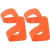 Mikikit 2 Pezzi Patch di Collegamento per Fin Box e Pinna per SUP in PVC Arancia, Design, Facile Installazione, Accessorio per Tavola da Surf e Paddle Board, Manutenzione Quotidiana
