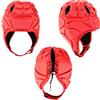 KALLORY Caschetto Paracolpi Rosso in Eva Traspirante Design Regolabile per Protezione Sicura in Rugby Calcio e Pattinaggio