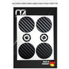 m2medien Adesivi a cerchio effetto carbonio, adatti per Segway Ninebot MAX G3 D E-Scooter G3D (effetto carbonio)