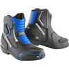Bogotto Cartagena Stivali da Moto Traforati, Nero/Blu, Taglia 38