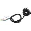 Akozon devioluci Moto + Motorcycle Handlebar Left Switch, 7/8 Motorcycle Handlebar Control Horn Turn Light Hi/Lo Beam Switch