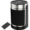YASHE OSTBA Stufetta Elettrica Silenziosa 1500W, Riscaldatore Portatile a Basso Consumo per Camera da Letto e Ufficio, Stufa con Telecomando, ECO, Oscillazione 70°, Timer, Termoventilatore per Interni