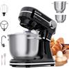 NONE Robot da cucina elettrico e frullatore, 1500W, due ciotole in acciaio inox (4,5L e 5,5L), gancio impastatore multifunzione