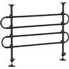 PawHut Griglia di separazione Pawut per cani universale, barriera, larghezza regolabile: 87 cm, altezza: 60 cm, acciaio nero