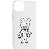Cute Scary Bear Monster Halloween Appare Custodia per iPhone 14 Plus Simpatico mostro orso spaventoso con mantello Halloween