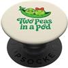 Funny Pea Two Peas In A Pod Bestie Match Due piselli in un baccello carino coppia romantica amicizia corrispondenza PopSockets PopGrip Adesivo