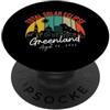Arctic Sky Watcher Eclissi solare totale Groenlandia 12 agosto 2026 PopSockets PopGrip Adesivo