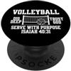 Volleyball Mom La pallavolo cristiano serve con uno scopo PopSockets PopGrip Adesivo