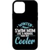 Swimming water cold winter ice Health fr Custodia per iPhone 12 mini Cool Winter Swim Mamma