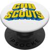Outpost Scouting Gear by Giant Step Desi Cub Scouts Fumetti Avventura Stile Tipografia Grafica PopSockets PopGrip Adesivo