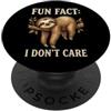 Fun Fact I Don't Care Meme Divertente detto sarcastico fatto divertente che non mi interessa PopSockets PopGrip Adesivo