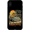 Visit the Shisa Factory Store Custodia per iPhone XS Max Souvenir di viaggio su strada di Okinawa Shisa Beach Patrol Surf Road