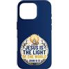Jesus Is The Light Christian Faith Bible Custodia per iPhone 16 Pro Jesus Is The Light Of The World Shirt John 8:12 Christian