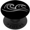 Completo da surfista per gli amanti del Surfer Surfing Wave Beach per surfista ragazzo ragazza Surf PopSockets PopGrip Adesivo