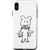 Cute Scary Bear Monster Halloween Appare Custodia per iPhone XS Max Simpatico mostro orso spaventoso con mantello Halloween