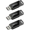 PNY Pack di 3 Unità Flash 128GB Attaché X USB 3.2 Gen 1 Flash Drive, chiavetta di prestazioni avanzate fino a 130MB/s in lettura, archiviazione e trasferimento portatile, affidabile, durevole, Tipo A