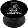 Minimalist Christian Catholic Communion Calice della Santa Comunione Fai Questo In Memoria Di Me PopSockets PopGrip Adesivo