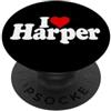LOVE OF HARPER HEART NAME APPAREL I LOVE HEART HARPER NOME SU UNA TEE PopSockets PopGrip Adesivo