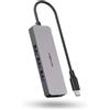 Magix Adattatore USB C, HUB da USB tipo C a 4-porte USB 3.0, guscio in alluminio, velocità di trasferimento dati di 5 Gbps, compatibile con MacBook, iPad Pro, Surface Book e altri