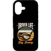 Golf Driver Sunset Golfing Custodia per iPhone 17 Driver Life - Pilota da golf retrò Big Swing