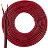 SeKi Cavo per altoparlante, 2 x 0,75 mm², 50 m, colore: rosso/nero, CCA