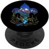 Outpost Scouting Gear by Giant Step Desi Scouting Artistico Fleur De Lis Cielo Notturno Arte Esterna PopSockets PopGrip Adesivo