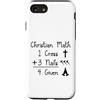 Christian Gifts & Accessories Custodia per iPhone SE (2020) / 7/8 Divertente Christian Pun - 1 Croce 3 Chiodi 4 Dato